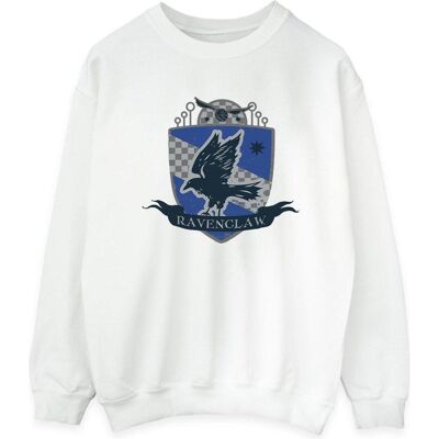 Harry Potter, Damen, Pullover, Ravenclaw Chest Badge Sweatshirt, Weiss, (M) Harry Potter, Damen, Pullover, Ravenclaw Chest Badge Sweatshirt, Weiss, (M)