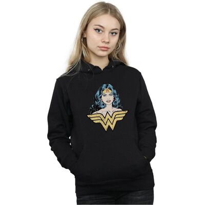Dc Comics, Damen, Pullover, Wonder Woman Gaze Kapuzenpullover, Schwarz, (L) Dc Comics, Damen, Pullover, Wonder Woman Gaze Kapuzenpullover, Schwarz, (L)
