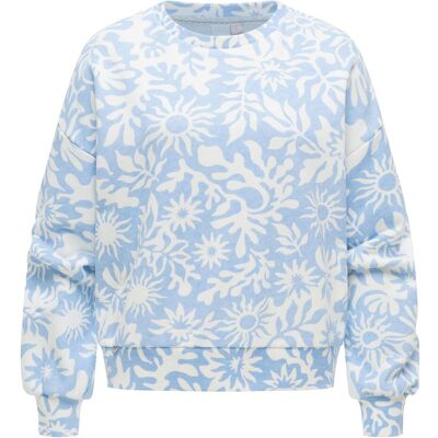 Ragwear, Damen, Pullover, Wuss Print, Blau, (S) Ragwear, Damen, Pullover, Wuss Print, Blau, (S)