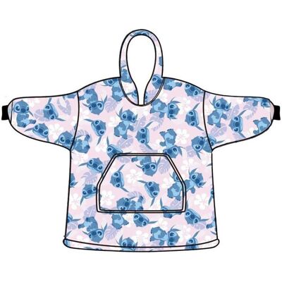 Aymax, Damen, Pullover, LILO & STITCH - Sweat Poncho - Taille Adulte, Pink, (L, XS) Aymax, Damen, Pullover, LILO & STITCH - Sweat Poncho - Taille Adulte, Pink, (L, XS)