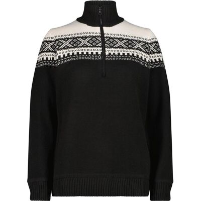 CMP Campagnolo, Damen, Pullover, Knitted WP, Schwarz, (M) CMP Campagnolo, Damen, Pullover, Knitted WP, Schwarz, (M)