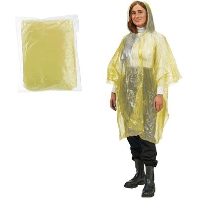 Relaxdays, Unisex, Regenjacken, Regenponcho, Gelb, (One Size) Relaxdays, Unisex, Regenjacken, Regenponcho, Gelb, (One Size)