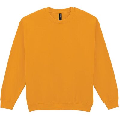 Gildan, Unisex, Pullover, Heavy Blend™ Adult Crewneck Sweatshirt, Gold, (3XL) Gildan, Unisex, Pullover, Heavy Blend™ Adult Crewneck Sweatshirt, Gold, (3XL)