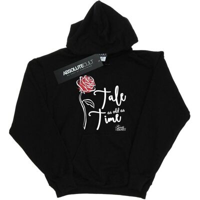 Disney Damen, Pullover, Tale As Old As Time Rose Kapuzenpullover, Schwarz, (M) Disney Damen, Pullover, Tale As Old As Time Rose Kapuzenpullover, Schwarz, (M)