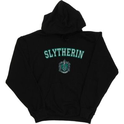 Harry Potter, Damen, Pullover, Slytherin Crest Kapuzenpullover, Schwarz, (M) Harry Potter, Damen, Pullover, Slytherin Crest Kapuzenpullover, Schwarz, (M)