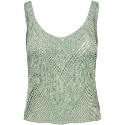 JdY, Damen, Blusen, Strukturierter Strickoberteil, Grün, (L) JdY, Damen, Blusen, Strukturierter Strickoberteil, Grün, (L)