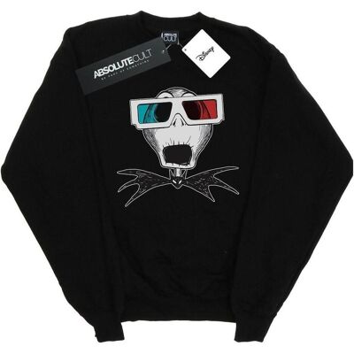 Disney Damen, Pullover, Nightmare Before Christmas Jack Skellington 3D Glasses Sweatshirt, Schwarz, (S) Disney Damen, Pullover, Nightmare Before Christmas Jack Skellington 3D Glasses Sweatshirt, Schwarz, (S)