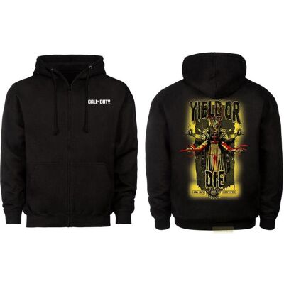 Dpi Merchandising, Damen, Pullover, Call of Duty: Black Ops 6 Zipper Hoodie ""Yield Or Die"" Black, Schwarz, (S) Dpi Merchandising, Damen, Pullover, Call of Duty: Black Ops 6 Zipper Hoodie ""Yield Or Die"" Black, Schwarz, (S)