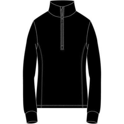 CMP Campagnolo, Damen, Pullover, Light Fleece Pullover, Schwarz, (XXS) CMP Campagnolo, Damen, Pullover, Light Fleece Pullover, Schwarz, (XXS)