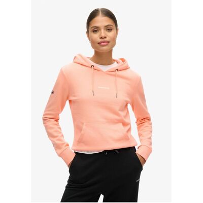 Superdry, Damen, Pullover, Einfarbiges Hoodie, Orange, Rosa, (S) Superdry, Damen, Pullover, Einfarbiges Hoodie, Orange, Rosa, (S)