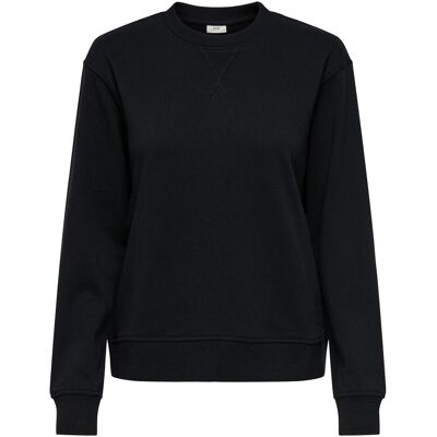 JdY, Damen, Pullover, Jdyamalfi Life L/S Sweat Jrs Dia, Schwarz, (L) JdY, Damen, Pullover, Jdyamalfi Life L/S Sweat Jrs Dia, Schwarz, (L)