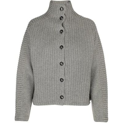 Stap, Damen, Pullover, Strickjacke Relaxed Fit CATERINA, Grau, (M) Stap, Damen, Pullover, Strickjacke Relaxed Fit CATERINA, Grau, (M)