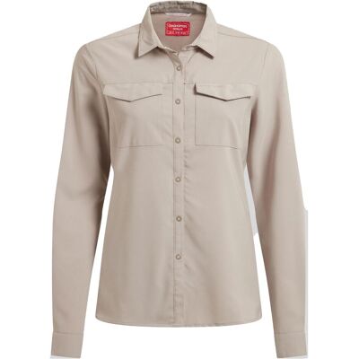 Craghoppers, Damen, Hemden, Nosilife Pro II, Beige, Grau, (38, M) Craghoppers, Damen, Hemden, Nosilife Pro II, Beige, Grau, (38, M)