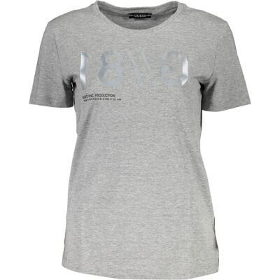 Guess Damen, Shirts, Jeans Gray Cotton Women T-Shirt, Grau, (XS) Guess Damen, Shirts, Jeans Gray Cotton Women T-Shirt, Grau, (XS)