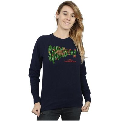 National Lampoon´s Vacation, Damen, Pullover, National Lampoon's Christmas Vacation Squirrel Tree Sweatshirt, Blau, (XXL) National Lampoon´s Vacation, Damen, Pullover, National Lampoon's Christmas Vacation Squirrel Tree Sweatshirt, Blau, (XXL)