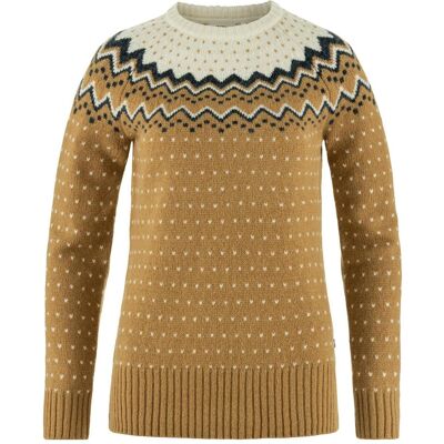 Fjällräven, Damen, Pullover, Övik Knit Sweater W, Braun, Weiss, (XS) Fjällräven, Damen, Pullover, Övik Knit Sweater W, Braun, Weiss, (XS)