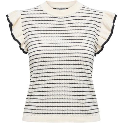 JdY, Damen, Pullover, Jdycarice S/L Frill Pullover Knt Noos, Weiss, (M) JdY, Damen, Pullover, Jdycarice S/L Frill Pullover Knt Noos, Weiss, (M)