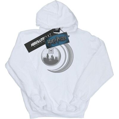 Harry Potter, Damen, Pullover, Hogwarts Moon Kapuzenpullover, Weiss, (M) Harry Potter, Damen, Pullover, Hogwarts Moon Kapuzenpullover, Weiss, (M)