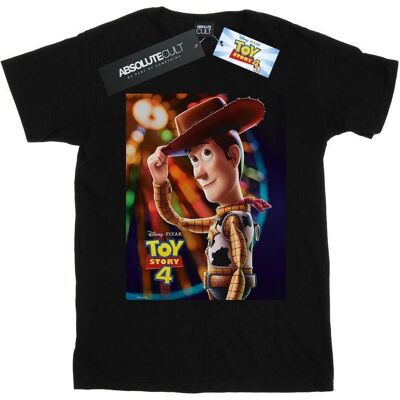 Disney Damen, Shirts, Toy Story 4 Woody Poster TShirt, Schwarz, (S) Disney Damen, Shirts, Toy Story 4 Woody Poster TShirt, Schwarz, (S)