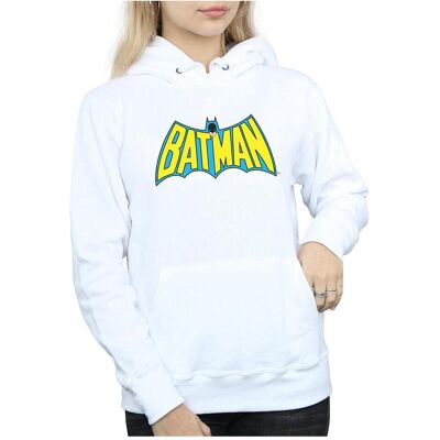 Dc Comics, Damen, Pullover, Batman Retro Logo Kapuzenpullover, Weiss, (S) Dc Comics, Damen, Pullover, Batman Retro Logo Kapuzenpullover, Weiss, (S)