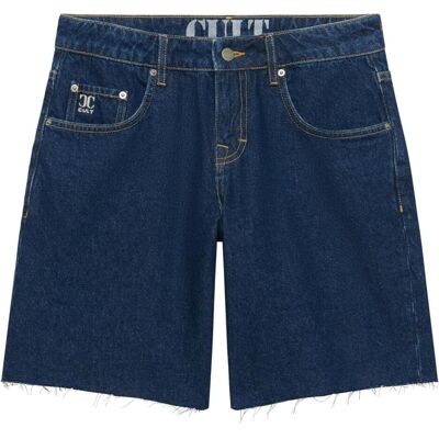 Superdry, Damen, Shorts, Mid Rise Baggy Shorts, Blau, (30) Superdry, Damen, Shorts, Mid Rise Baggy Shorts, Blau, (30)