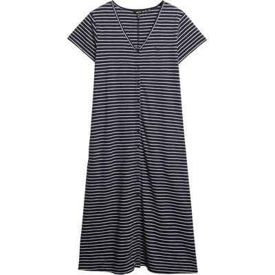 Superdry, Damen, Kleider, Button Thru Jersey Midi, Blau, (S) Superdry, Damen, Kleider, Button Thru Jersey Midi, Blau, (S)