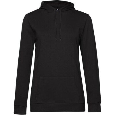 B&C, Damen, Pullover, Damen Hoodie aus French Terry, Schwarz, (M) B&C, Damen, Pullover, Damen Hoodie aus French Terry, Schwarz, (M)