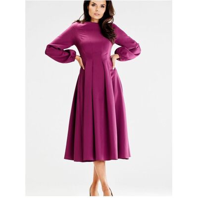Awama, Damen, Kleider, Alltagskleid, Violett, (M) Awama, Damen, Kleider, Alltagskleid, Violett, (M)
