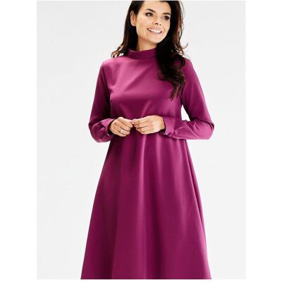 Awama, Damen, Kleider, Alltagskleid, Violett, (M) Awama, Damen, Kleider, Alltagskleid, Violett, (M)