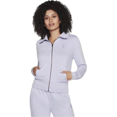 Skechers Damen, Pullover, Die Hoodless Hoodie Diamond Jacke Lila, Violett, (S) Skechers Damen, Pullover, Die Hoodless Hoodie Diamond Jacke Lila, Violett, (S)
