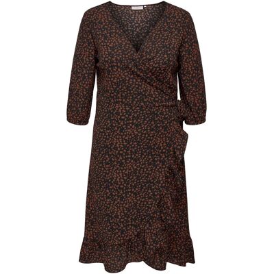 Only, Damen, Kleider, Curvy 3/4-Arm Kleid, Schwarz, (48) Only, Damen, Kleider, Curvy 3/4-Arm Kleid, Schwarz, (48)