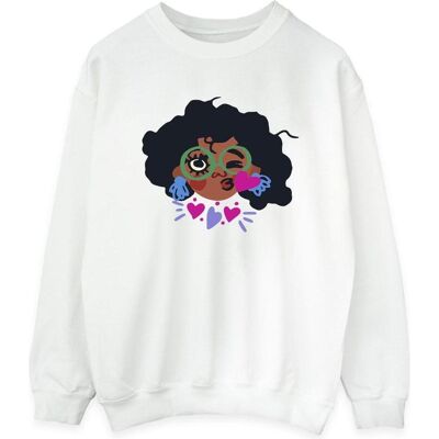 Disney Damen, Pullover, Encanto Mirabel Kiss Sweatshirt, Weiss, Mehrfarbig, (L) Disney Damen, Pullover, Encanto Mirabel Kiss Sweatshirt, Weiss, Mehrfarbig, (L)