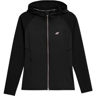 4F, Damen, Pullover, Damen Sweatshirt tiefschwarz H4Z21 BLDF012 20S M, Schwarz, (M) 4F, Damen, Pullover, Damen Sweatshirt tiefschwarz H4Z21 BLDF012 20S M, Schwarz, (M)