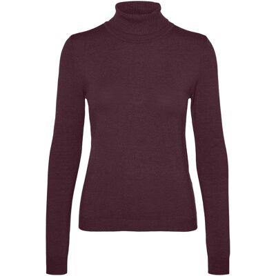 Vero Moda, Damen, Pullover, Vmhappiness Ls Rollnk Pullove Ga Boo Rep, Violett, (M) Vero Moda, Damen, Pullover, Vmhappiness Ls Rollnk Pullove Ga Boo Rep, Violett, (M)
