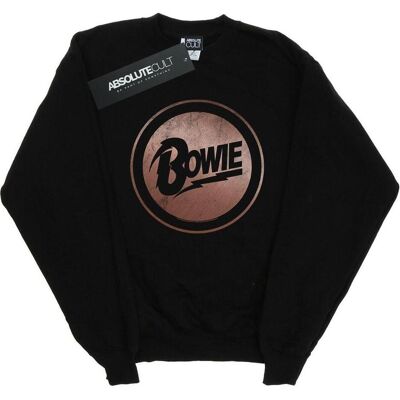 David Bowie, Damen, Pullover, Rose Gold Circle Sweatshirt, Schwarz, (XL) David Bowie, Damen, Pullover, Rose Gold Circle Sweatshirt, Schwarz, (XL)