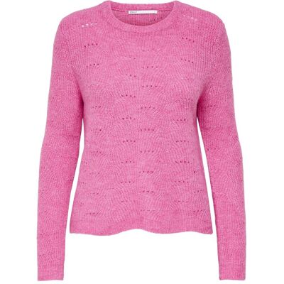 Only, Damen, Pullover, Einfarbig Strickpullover, Rot, (L) Only, Damen, Pullover, Einfarbig Strickpullover, Rot, (L)