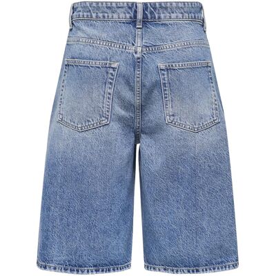 Only, Damen, Shorts, Onlmate Reg Baggy Long Shorts Dnm Noos, Blau, (M) Only, Damen, Shorts, Onlmate Reg Baggy Long Shorts Dnm Noos, Blau, (M)