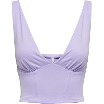 Only, Damen, Blusen, V-Ausschnitt Oberteil ohne Ärmel, Violett, (S) Only, Damen, Blusen, V-Ausschnitt Oberteil ohne Ärmel, Violett, (S)
