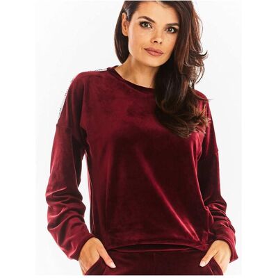 Awama, Damen, Pullover, Sweater, Rot, (M) Awama, Damen, Pullover, Sweater, Rot, (M)