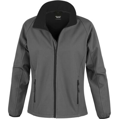 Regatta, Damen, Outdoorjacken, Softshell Damen Printable (XL), Grau, Schwarz, XL Regatta, Damen, Outdoorjacken, Softshell Damen Printable (XL), Grau, Schwarz, XL