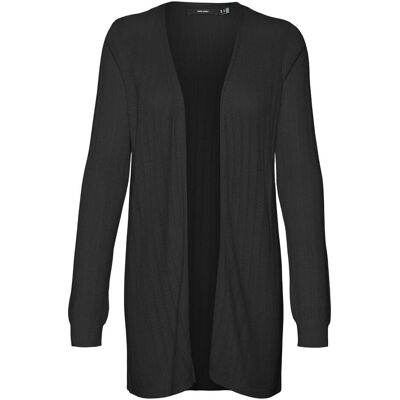 Vero Moda, Damen, Pullover, Vmnewlexsunstitch Ls Long Open Card.Exp, Schwarz, (S) Vero Moda, Damen, Pullover, Vmnewlexsunstitch Ls Long Open Card.Exp, Schwarz, (S)