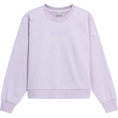 4F, Damen, Pullover, Damen Sweatshirt helllila H4L22 BLD023 52S L, Violett, (L) 4F, Damen, Pullover, Damen Sweatshirt helllila H4L22 BLD023 52S L, Violett, (L)
