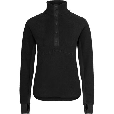 Johaug, Damen, Pullover, Fusion Pile Henley, Schwarz, (M) Johaug, Damen, Pullover, Fusion Pile Henley, Schwarz, (M)