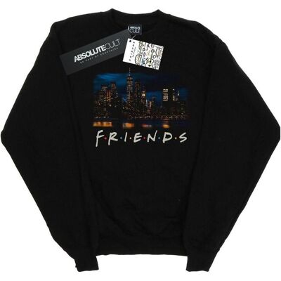Friends, Damen, Pullover, New York Skyline Photo Sweatshirt, Schwarz, (M) Friends, Damen, Pullover, New York Skyline Photo Sweatshirt, Schwarz, (M)