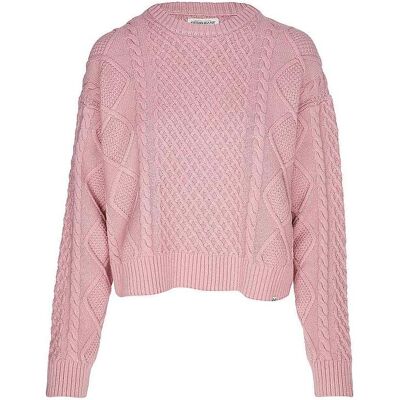 Guess Damen, Pullover, W5BR09Z0561, Rosa, Pink, (M) Guess Damen, Pullover, W5BR09Z0561, Rosa, Pink, (M)
