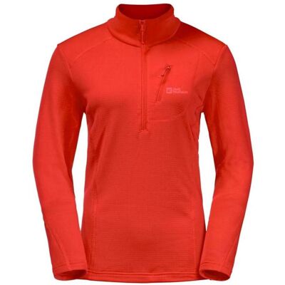 Jack Wolfskin Kolbenberg HZ Orange L - Fleecepullover Jack Wolfskin Kolbenberg HZ Orange L - Fleecepullover