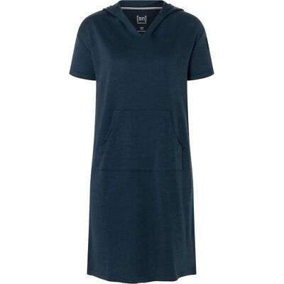 Super Natural, Damen, Kleider, Women's Hooded Bio Dress, Blau, (S) Super Natural, Damen, Kleider, Women's Hooded Bio Dress, Blau, (S)