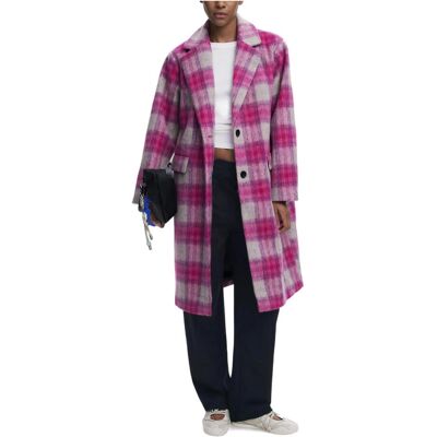 Desigual, Damen, Mäntel, Pinkcheck, Pink, Mehrfarbig, Weiss, Schwarz, (S) Desigual, Damen, Mäntel, Pinkcheck, Pink, Mehrfarbig, Weiss, Schwarz, (S)