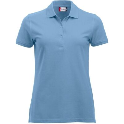 Clique Classic Marion Hellblau Kurzes Ärmel Baumwollpolo - Poloshirt Clique Classic Marion Hellblau Kurzes Ärmel Baumwollpolo - Poloshirt