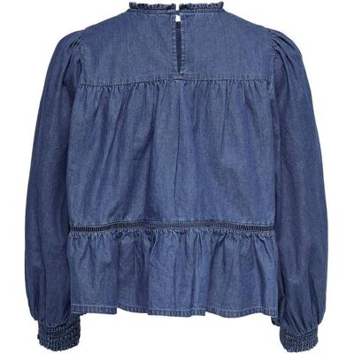 Only, Damen, Hemden, Jeans Bluse, Blau, (L) Only, Damen, Hemden, Jeans Bluse, Blau, (L)